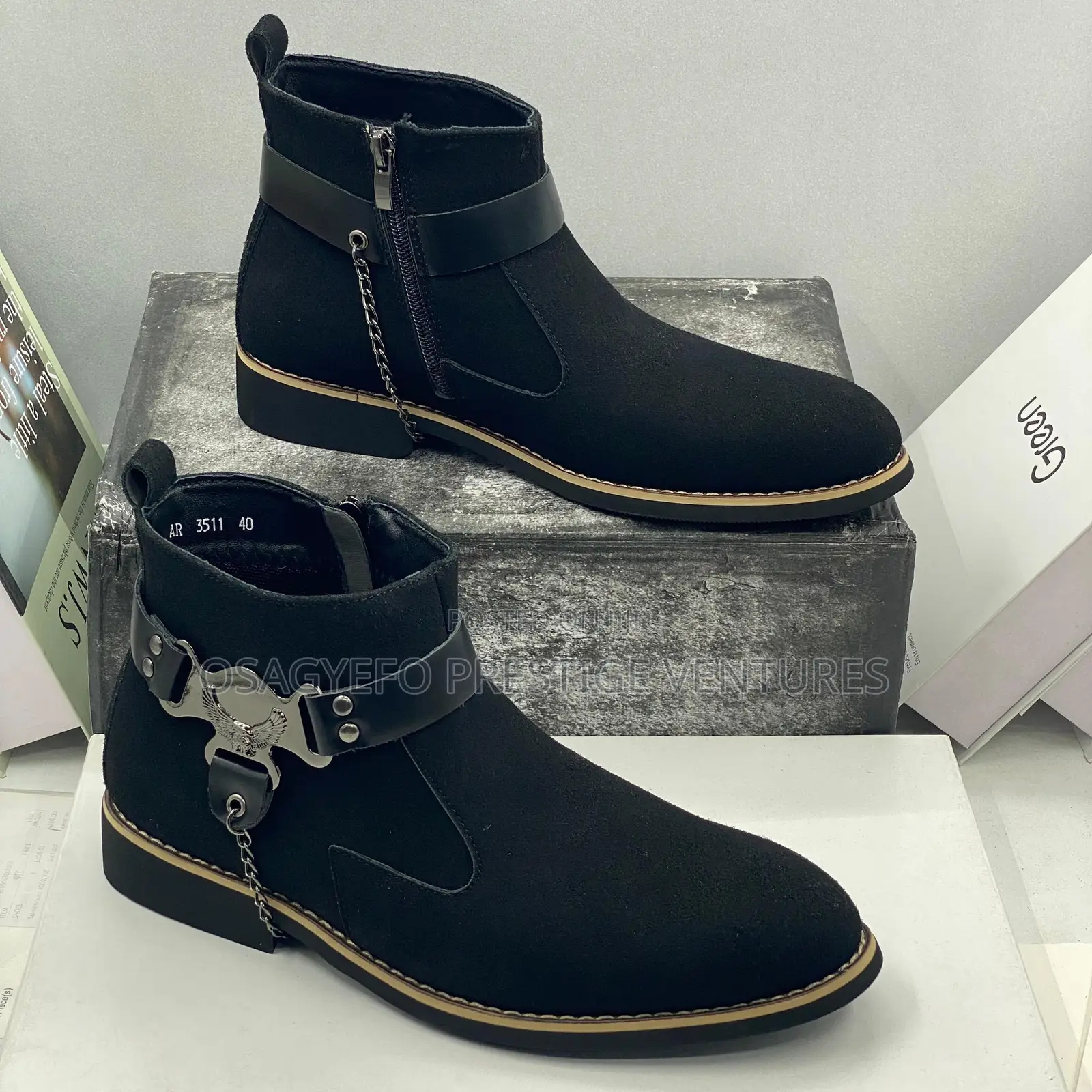 Quality Men’S Harness Ankle Boot