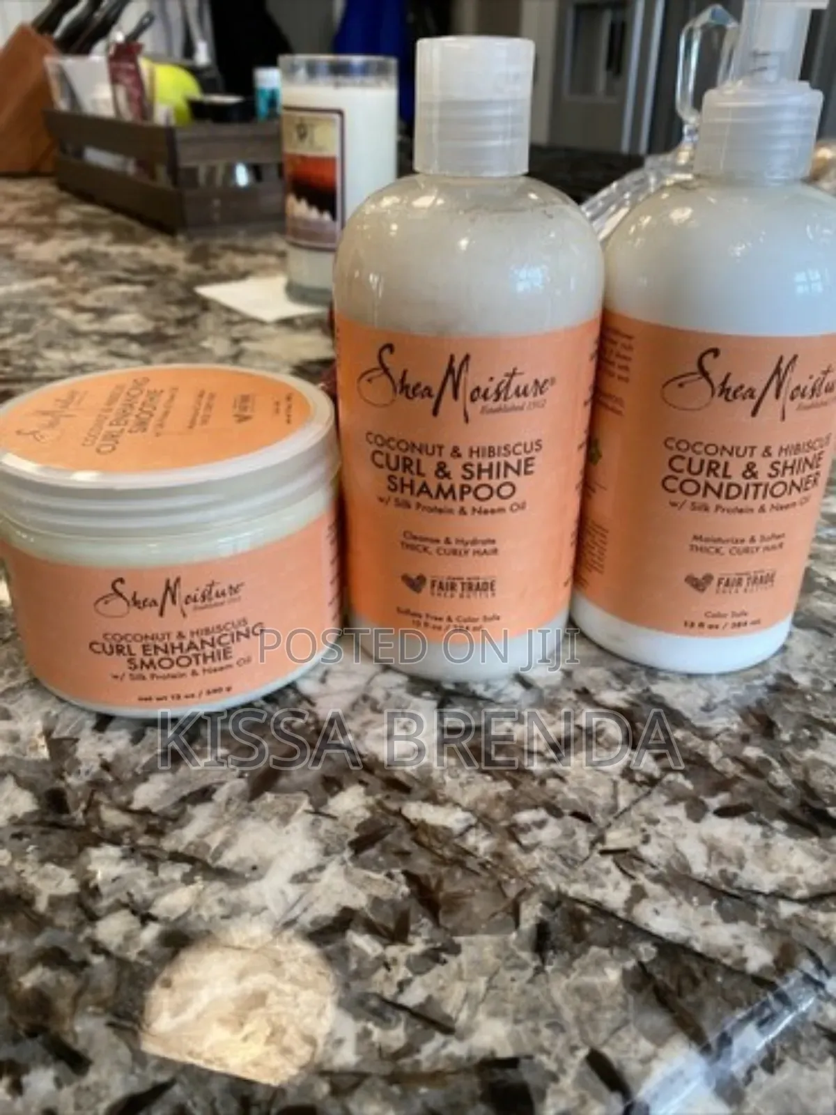 Shea Moisture Curl Enhancing, Monica Honey, Jamaica BLK Shap Condit