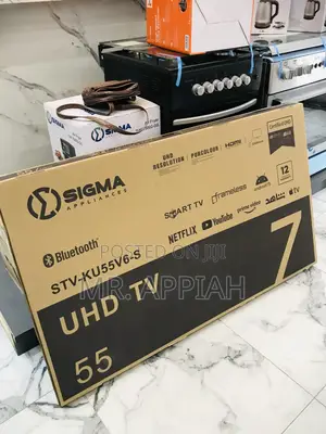 New Sigma 55 Uhd Smart Digital Satellite Led Television(Black) 