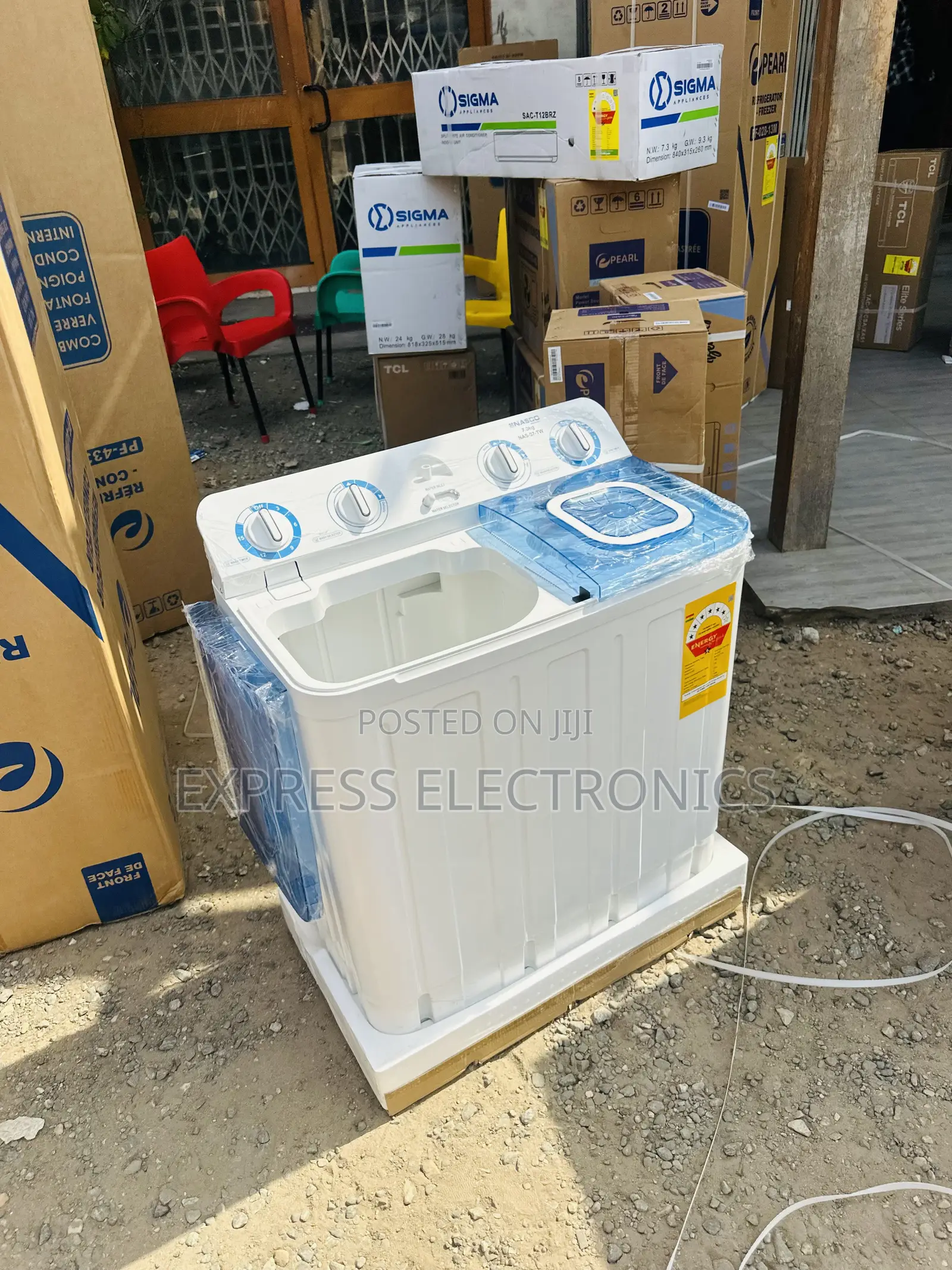 Available at 10gig Store 7kg Zara Semi Automatic Washing Machine