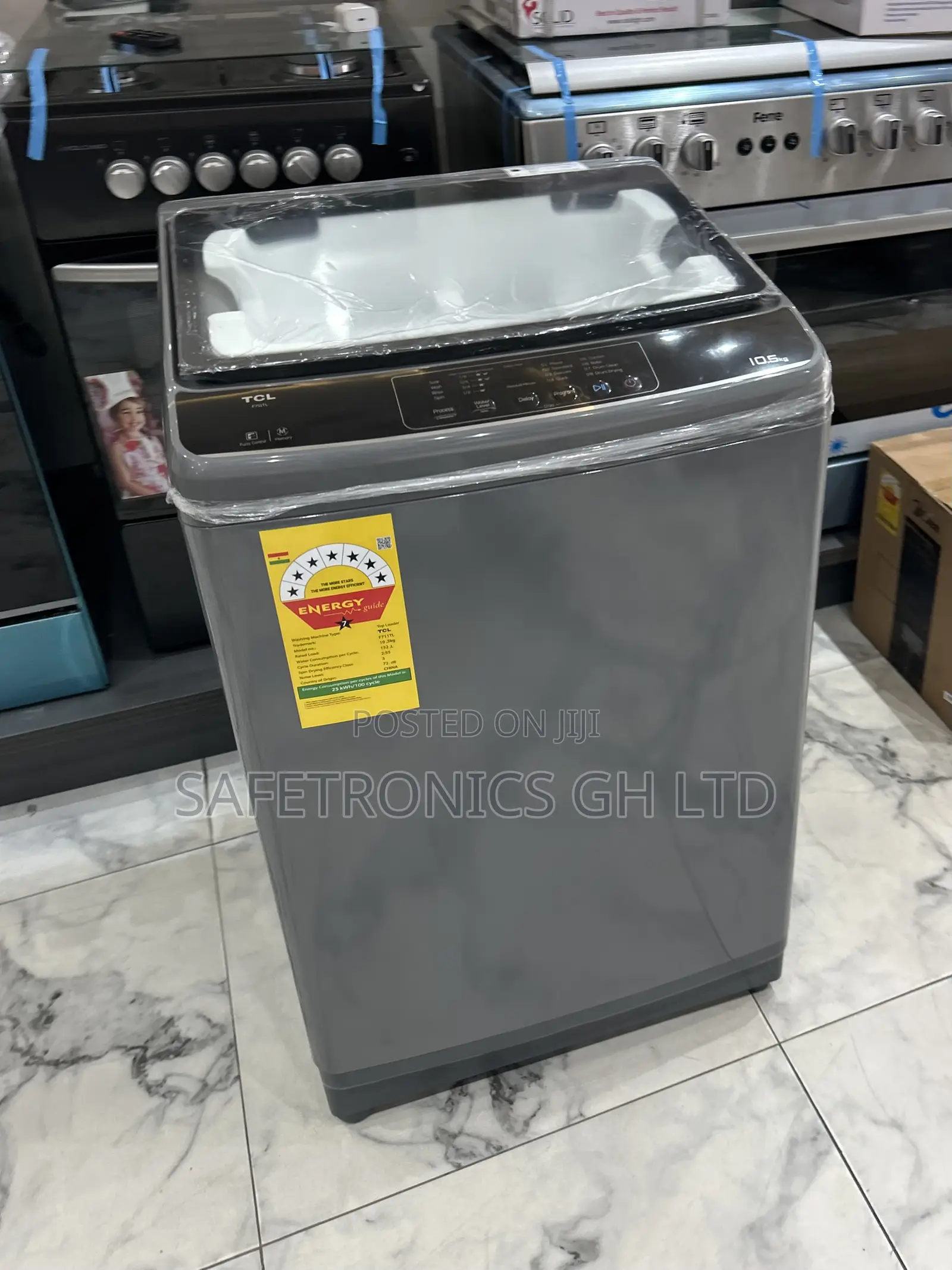 Lastest TCL Grey Full Automatic Top Load 11kg Washingmachine