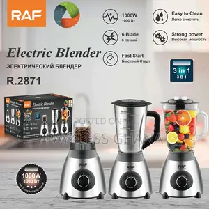 3-in-1 Blender With 6 Blades