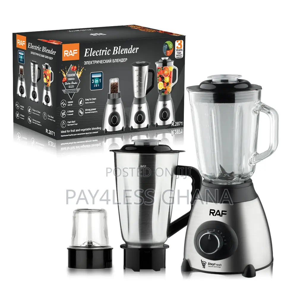 3-in-1 Blender With 6 Blades