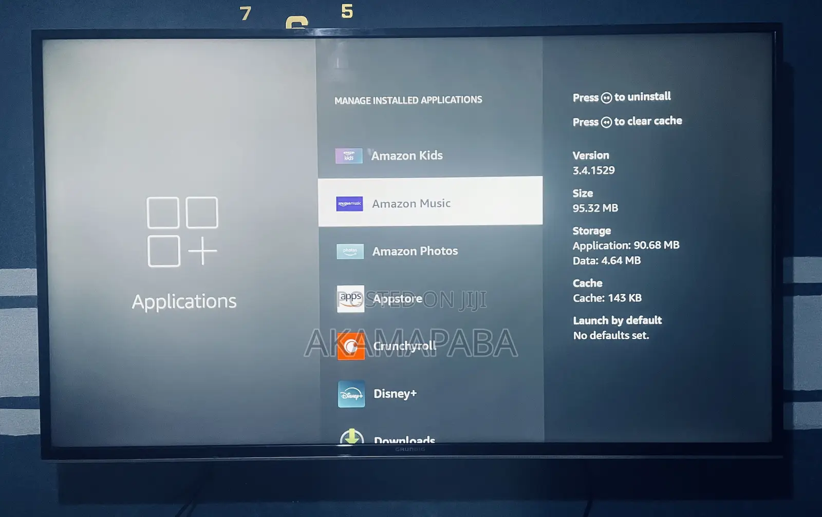55 Inch Grundig Android Tv Fire Edition With Inbuilt Fire Tv Stick