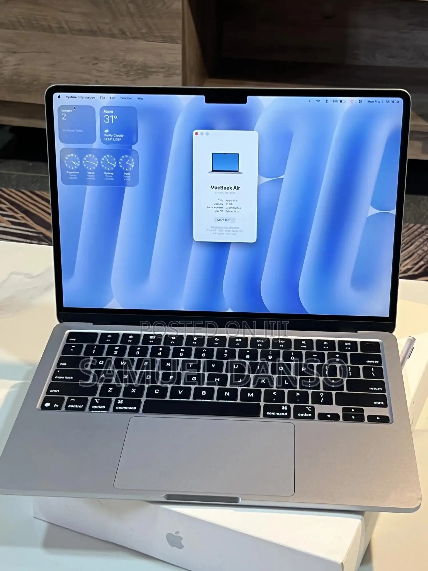 Laptop Apple MacBook Air 16GB Apple M4 SSD 256GB