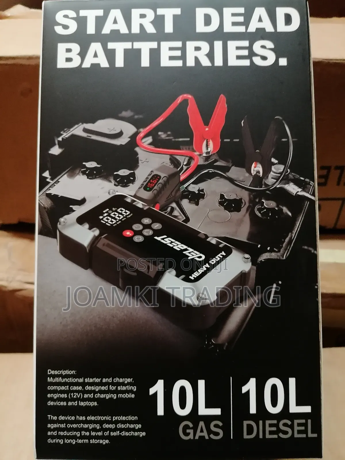 Q20 Jump Starter + Air Inflator/3750a Peak Current, 26000mah Battery