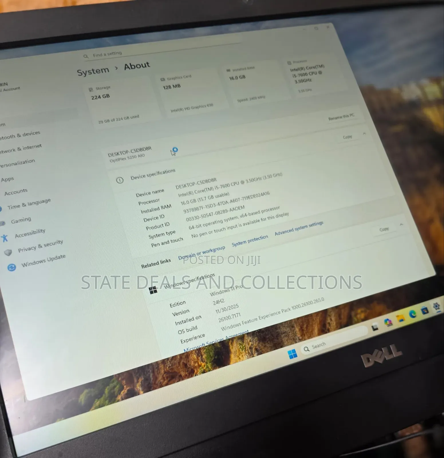 Desktop Computer Dell OptiPlex 5250 16GB Intel Core i5 SSD 256GB