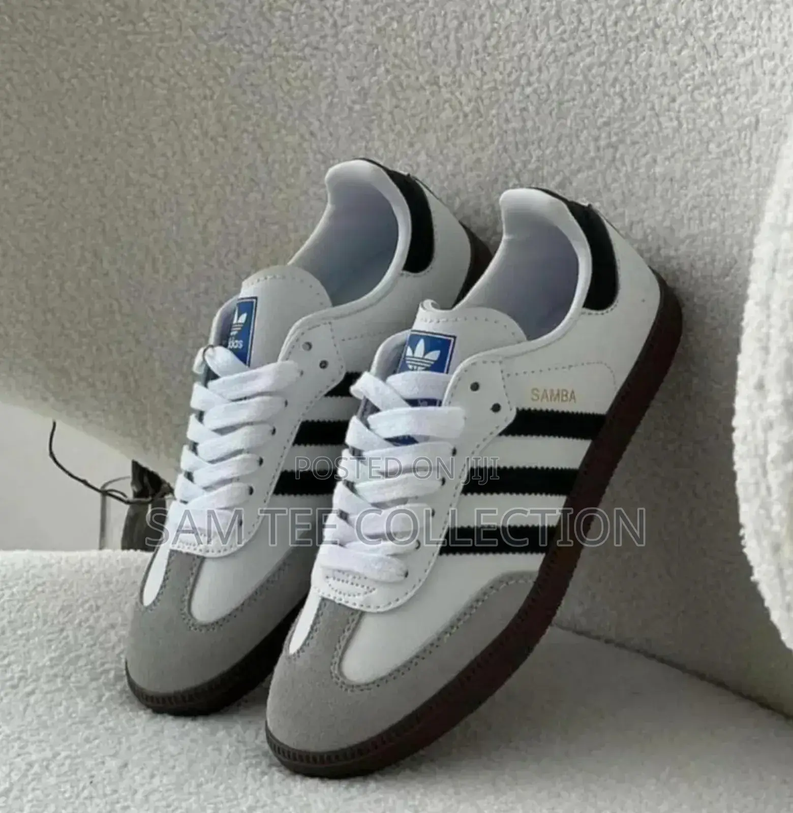 Original Adidas Samba Leather White Black
