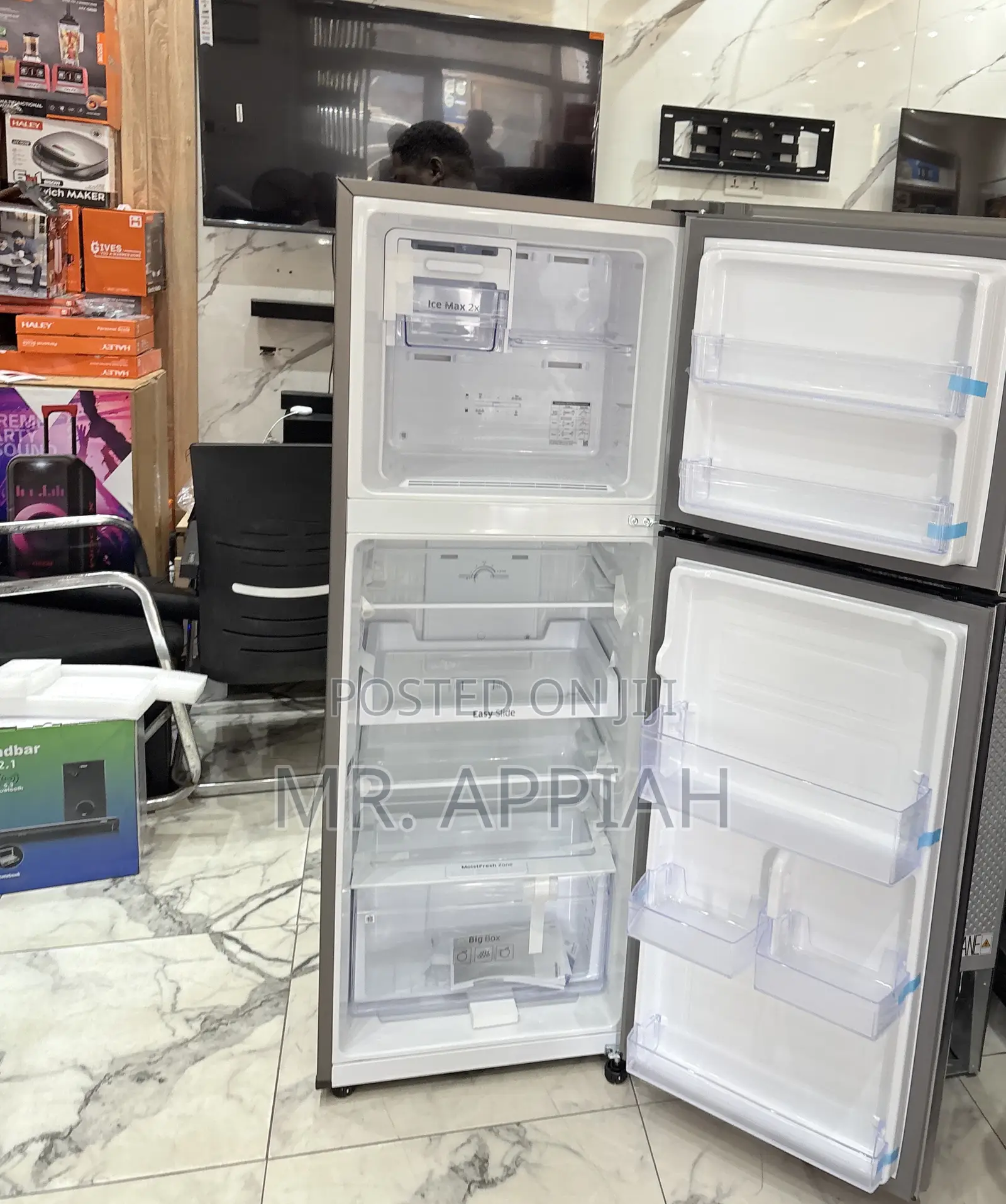 Original Samsung Rt28 2 Door Refrigerator(236l)Gross Silver