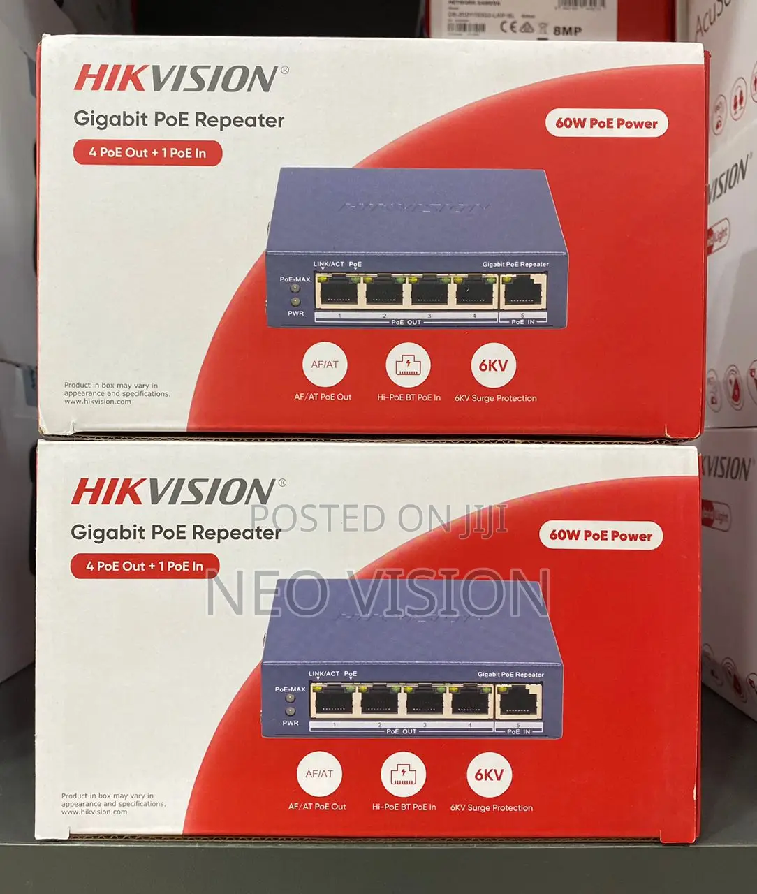 Hikvision 4 Port Gigabit Poe Repeater