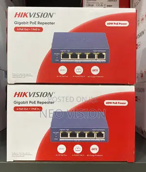 Hikvision 4 Port Gigabit Poe Repeater
