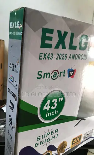 Exlgst 43" Smart Tv Crystal Clear Audio