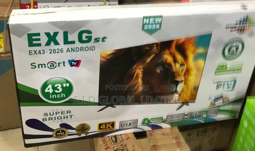Exlgst 43" Smart Tv Crystal Clear Audio