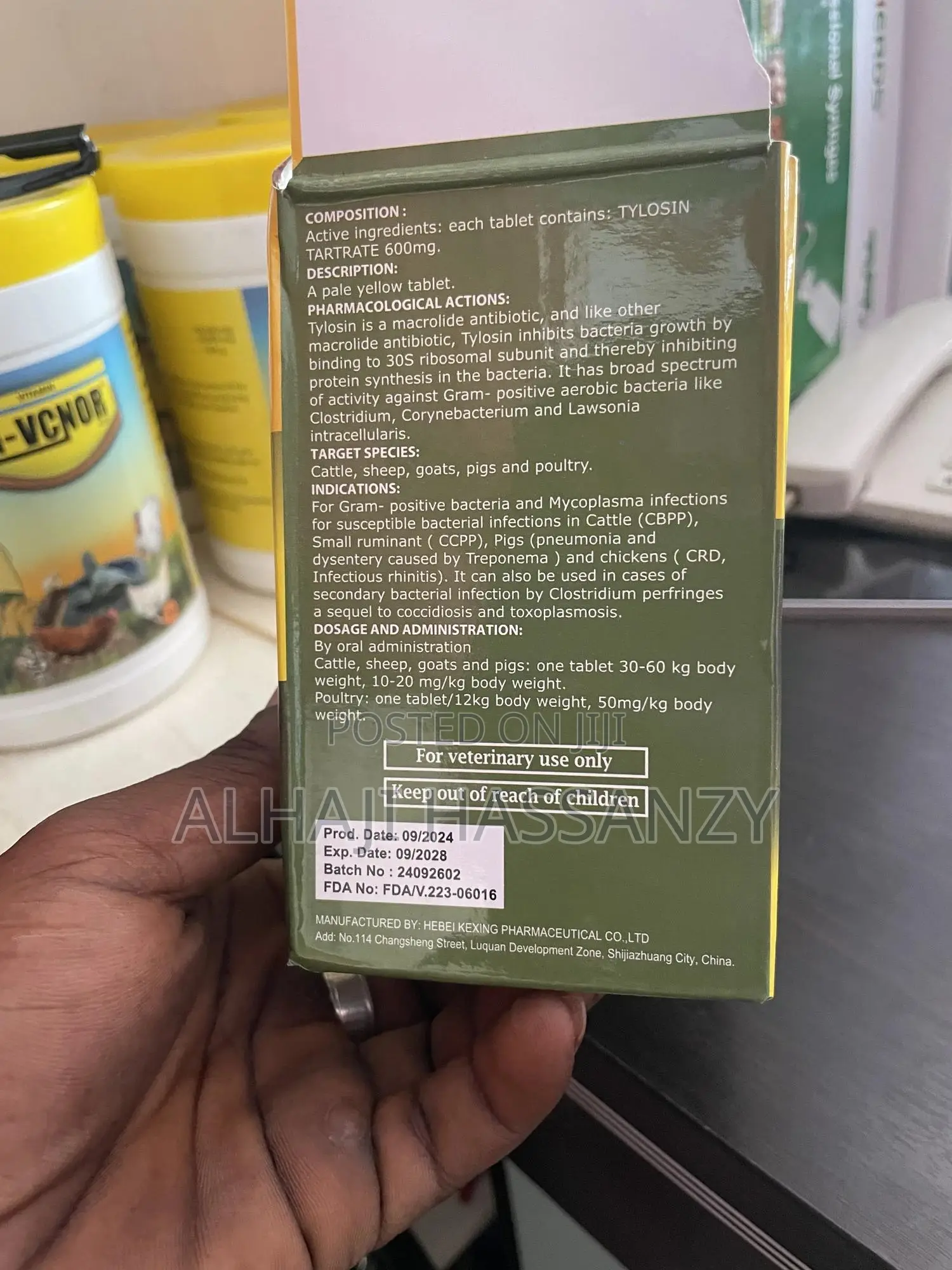 Tylosin Tartrate Bolus 600mg