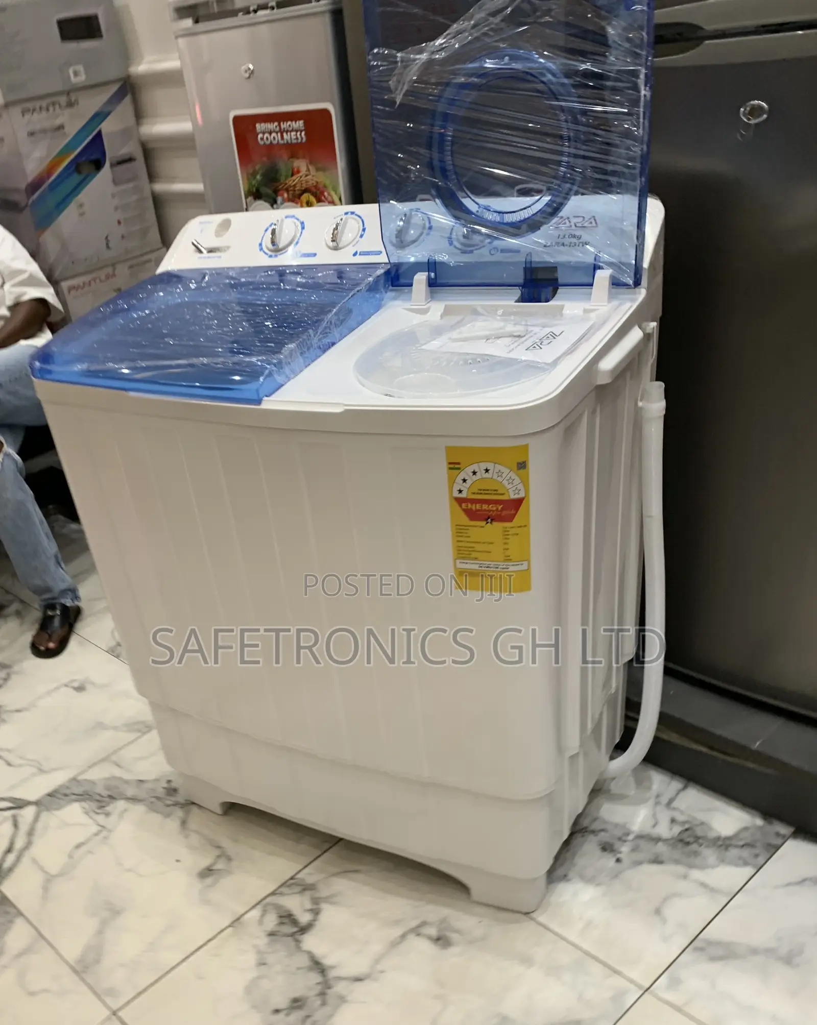 Accessive White Semiautomatic 11kg Topload Zara Washingmachine