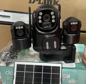 3-Lens Solar Wifi Power Security Camera Three Lens, Three Views 15mp