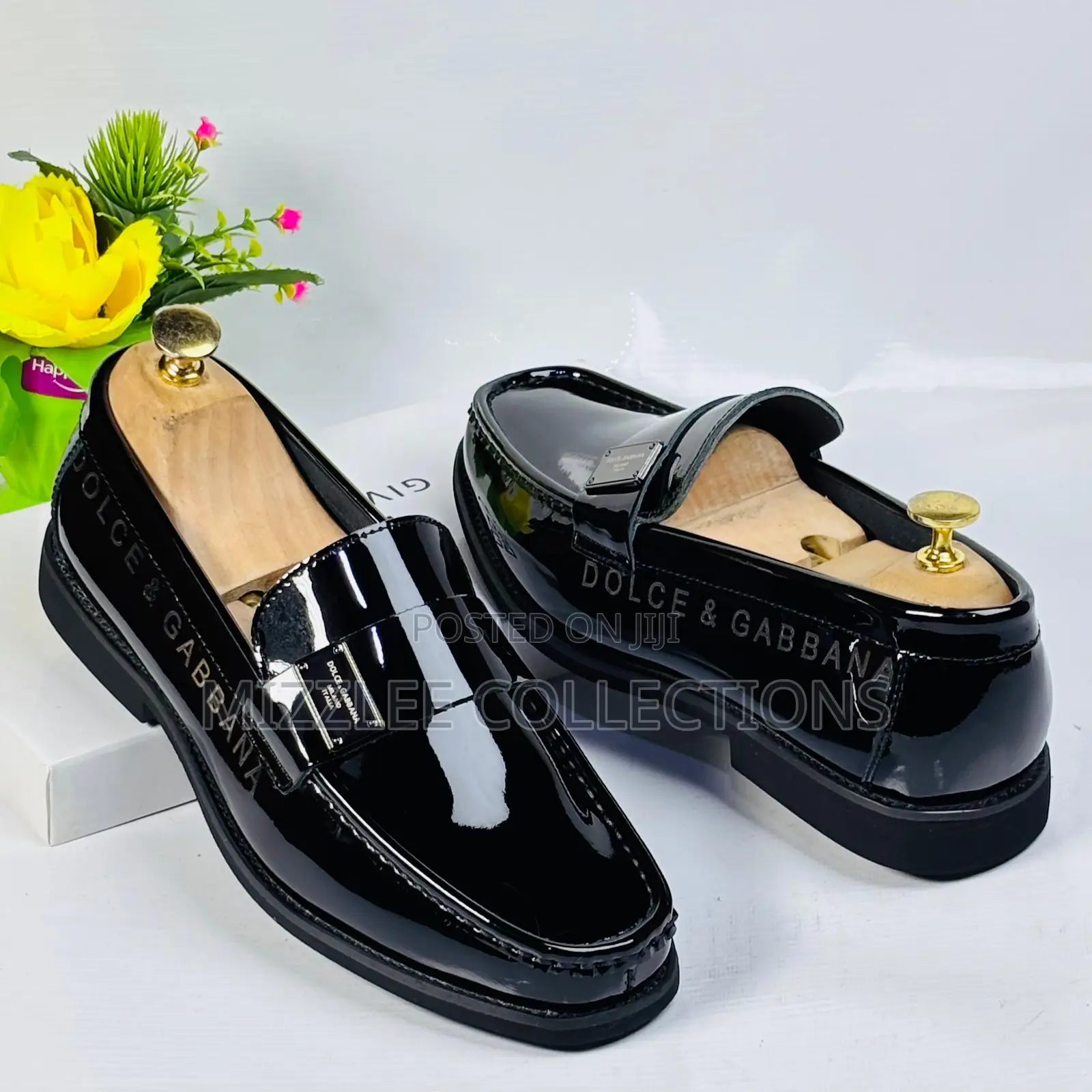 Quality Dolce Gabbana Mirror Loafers Black and Coffee 40-45