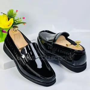 Quality Dolce Gabbana Mirror Loafers Black and Coffee 40-45