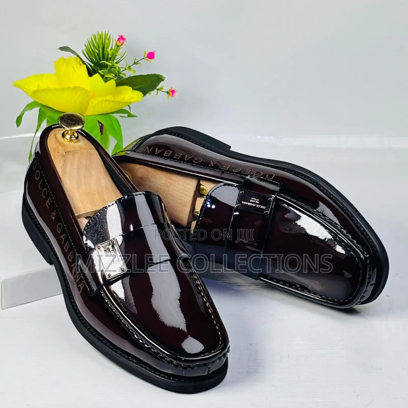 Quality Dolce Gabbana Mirror Loafers Black and Coffee 40-45