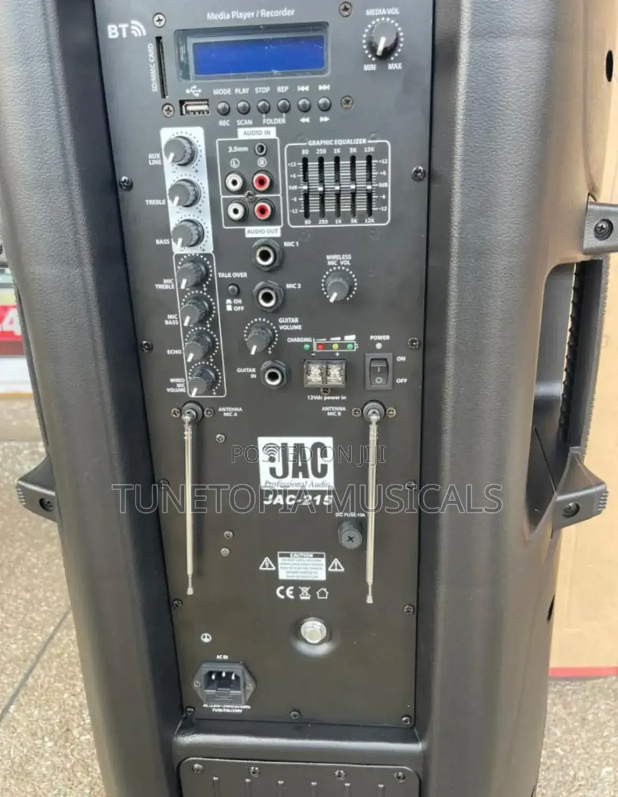 Jac Professional Audio Jac-215 Double Bluetooth Speaker