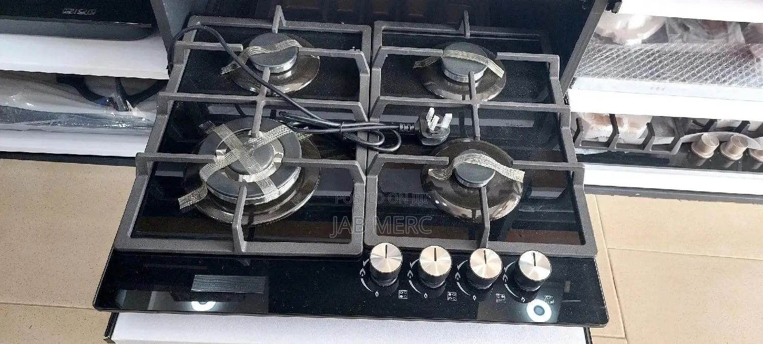 4 Burners Gas Hob Cooker on Glass Cooktop Built in Cooker Quality