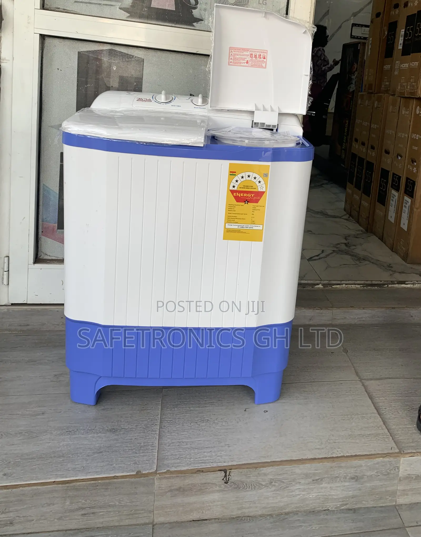 Newly Virtual Semiautomatic Zara 7kg Topload White Washingmachine