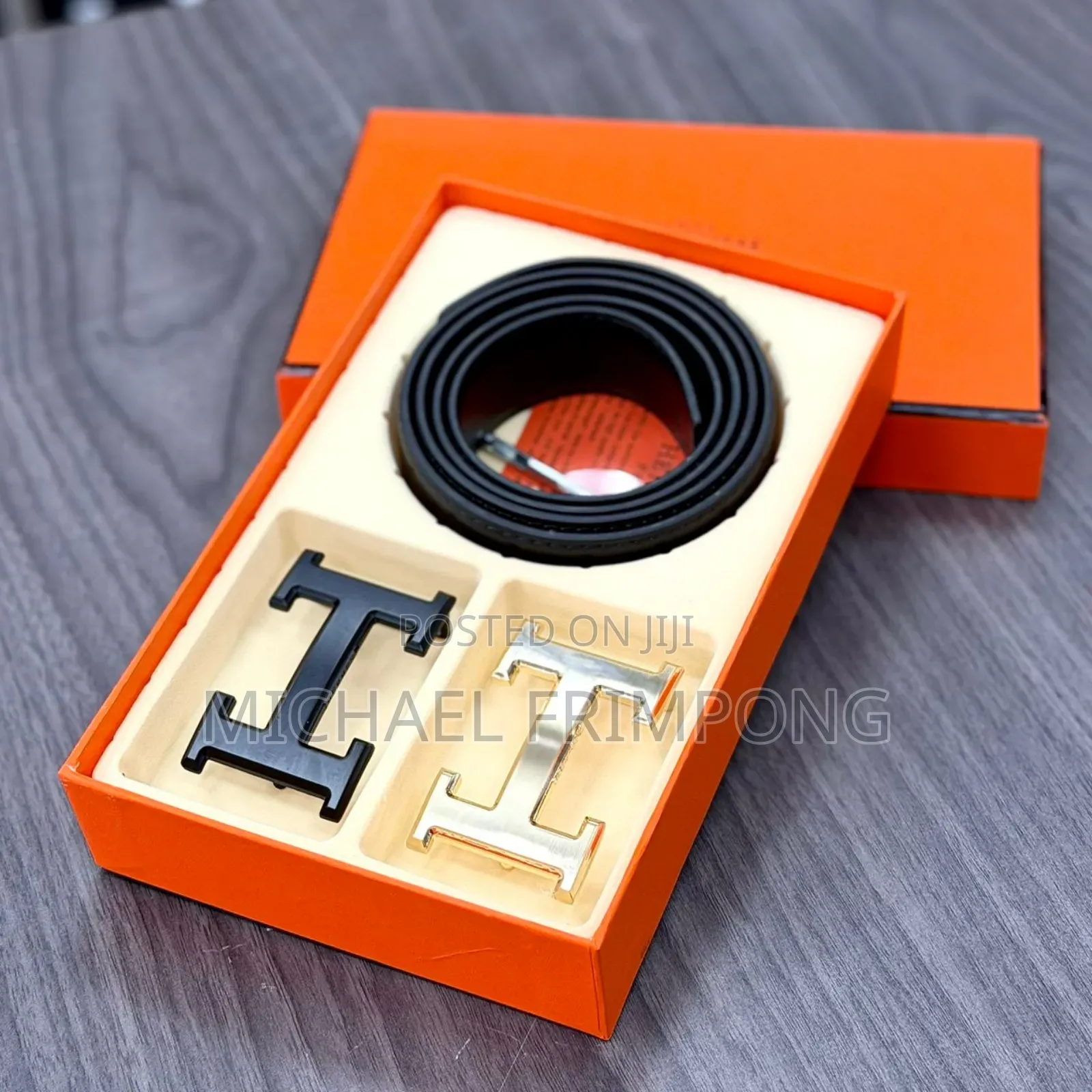 Hermes Double Hook Belt Set For Men