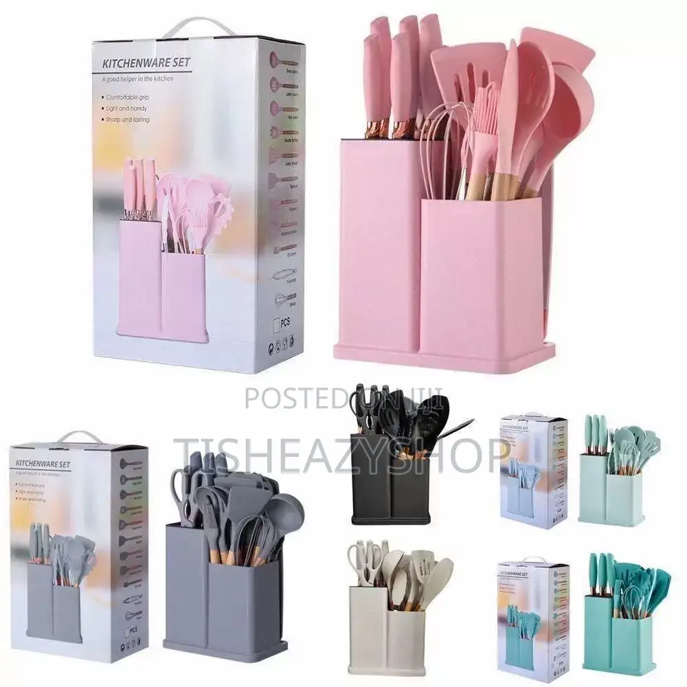19pcs Silicon Kitchen Spatula