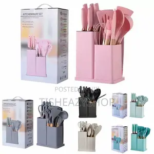 19pcs Silicon Kitchen Spatula