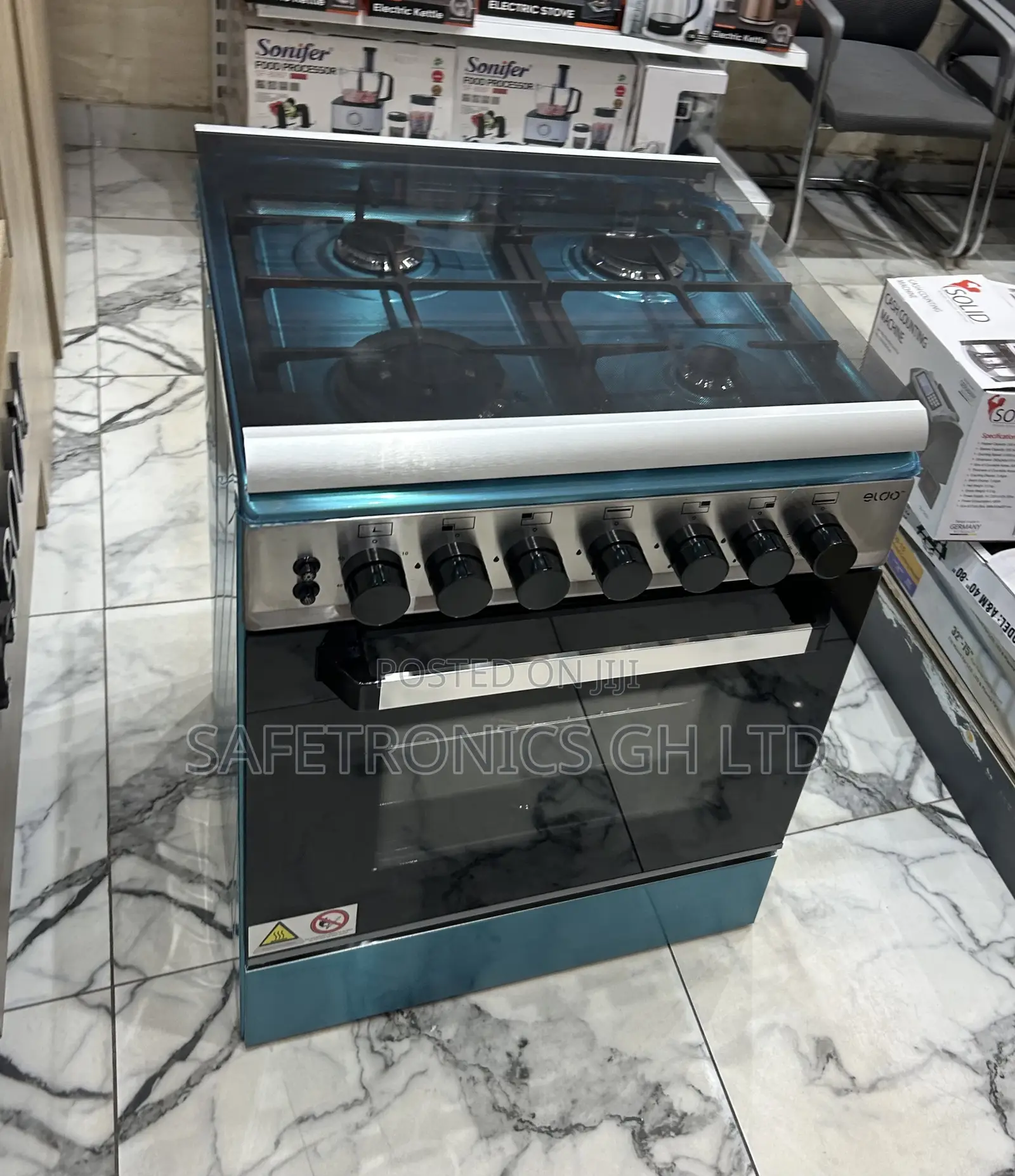 Get Affordable Eldo 4 Gas Cooker Oven Grey 60cmx60
