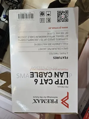 Premax Utp Cat 6 Lan Cable for Networking and CCTV Camera