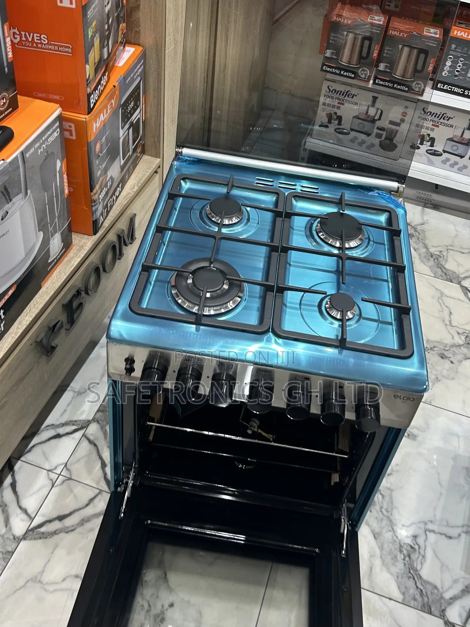 Order Available Eldo 60cmx60cm Oven With Grill 4 Gas Cooker
