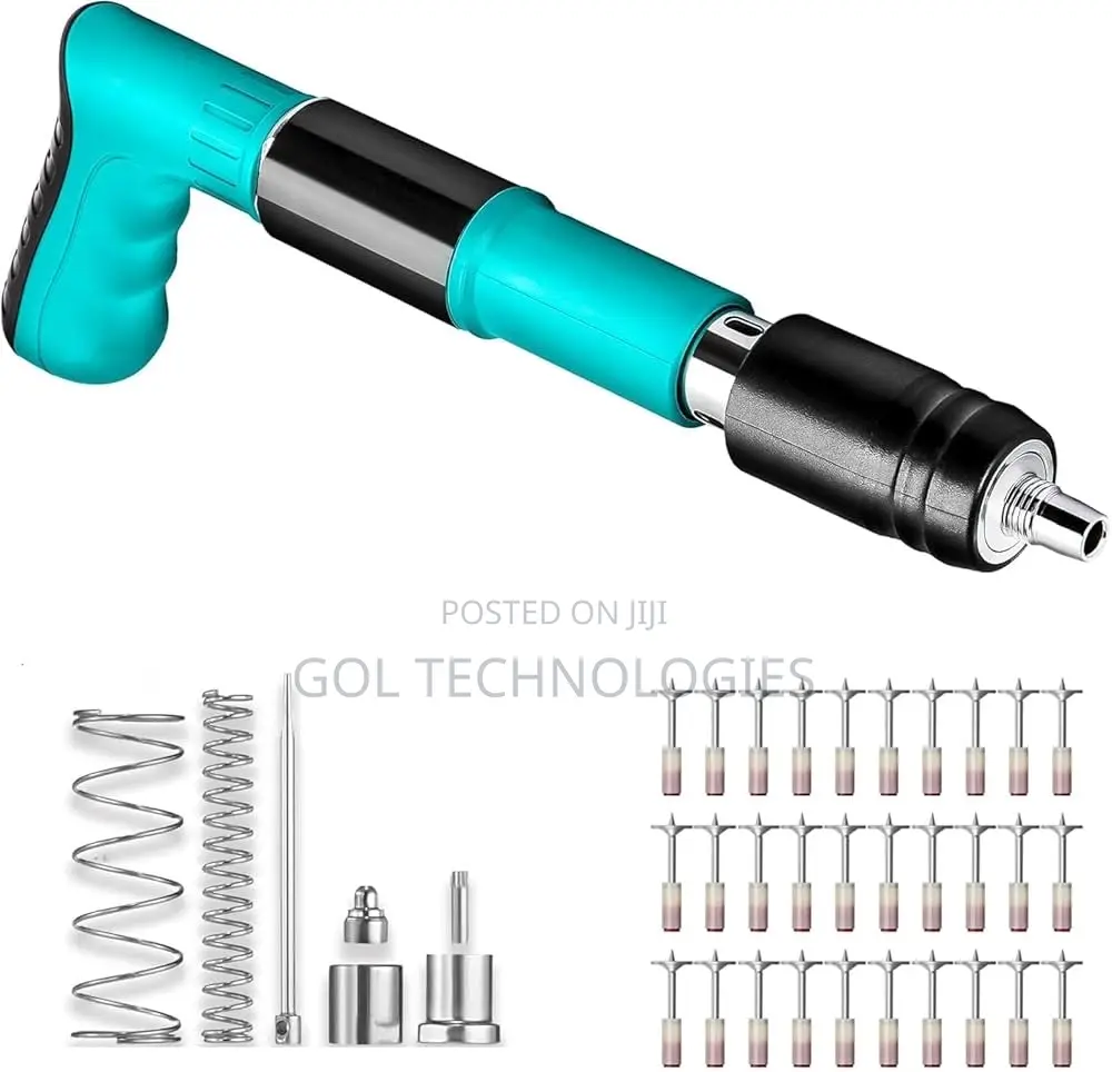 Manual Steel Nail Gun Kit With A Pack Of Nails