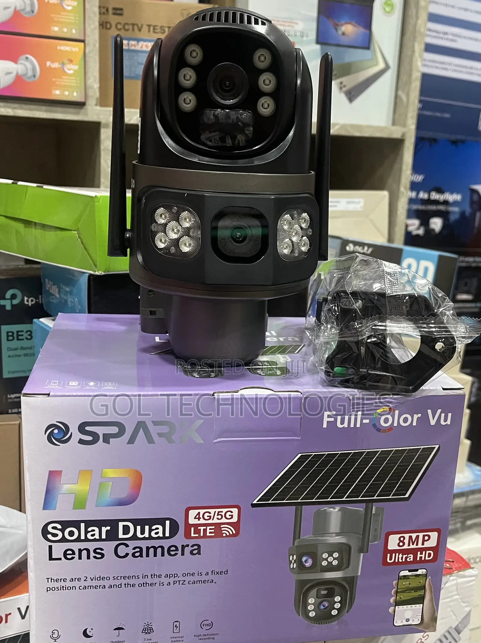 Dual Lens 4g Solar Camera Spark Ja- To8b-4g Eu 4g PTZ Solar Camera