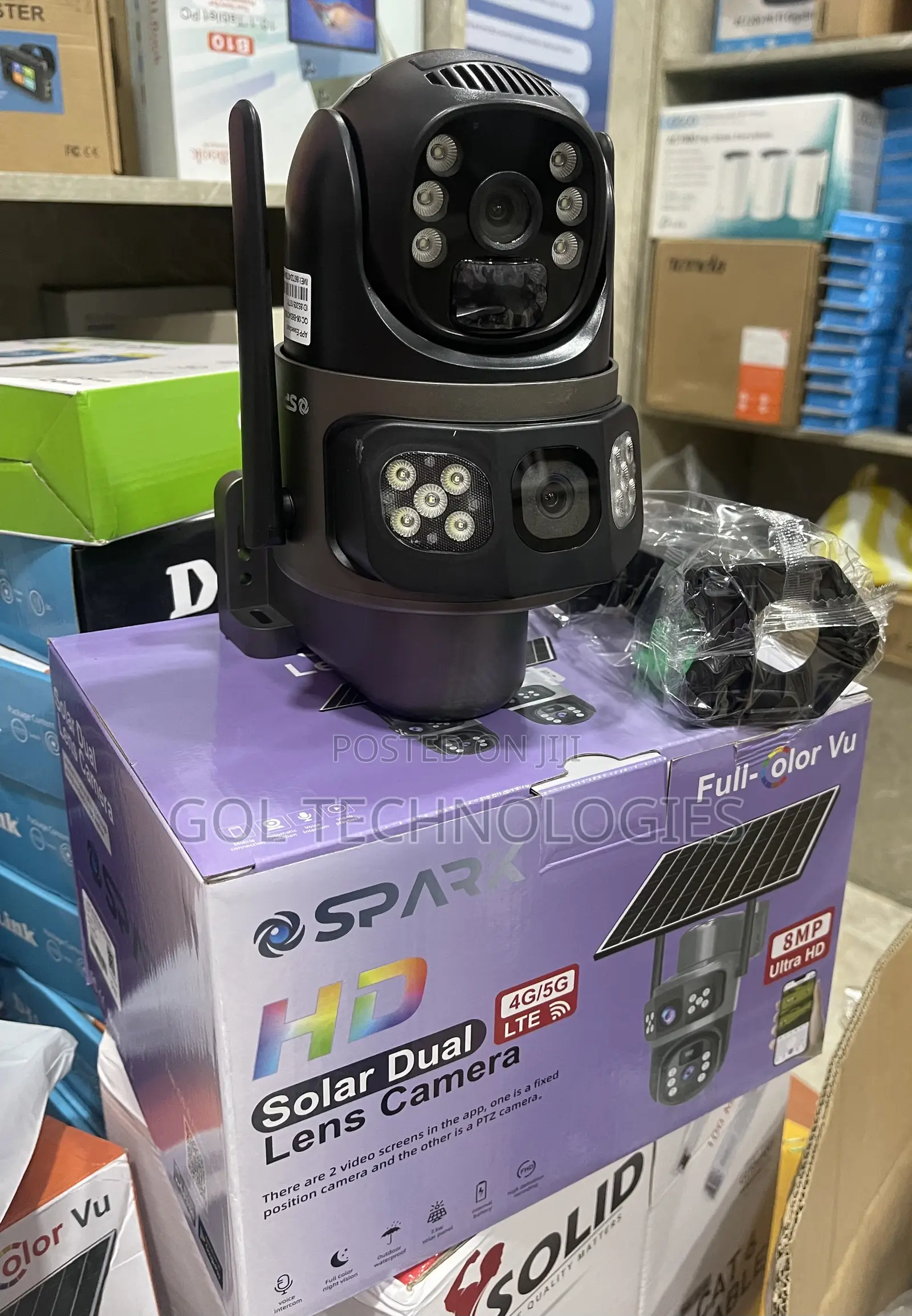 2 in 1 Solar Camera 8mp 4g/5g Ultra Hd Eu 4g PTZ Solar Camera
