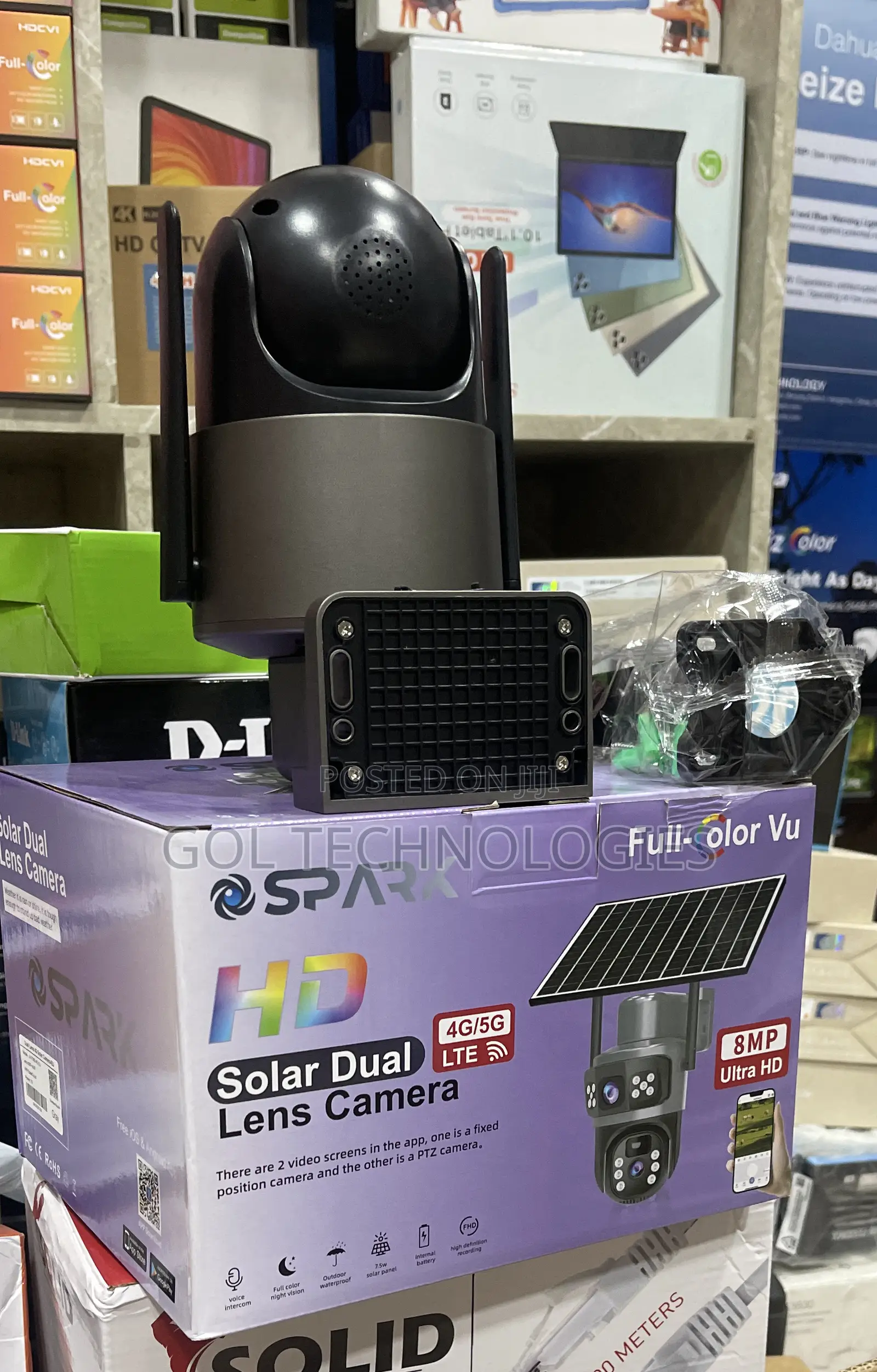 2 in 1 Solar Camera 8mp 4g/5g Ultra Hd Eu 4g PTZ Solar Camera
