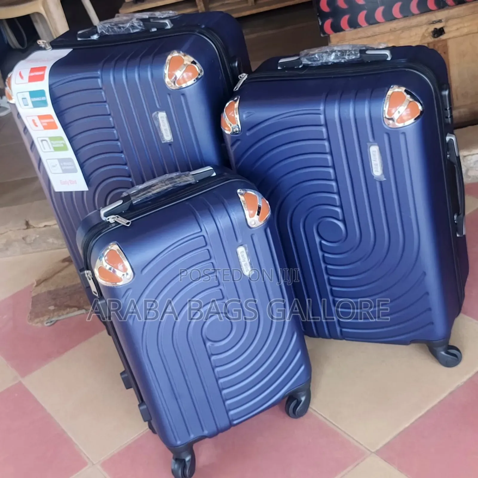 3sets Anti Crack Unbreakable Travel or Marriage Suitcases.