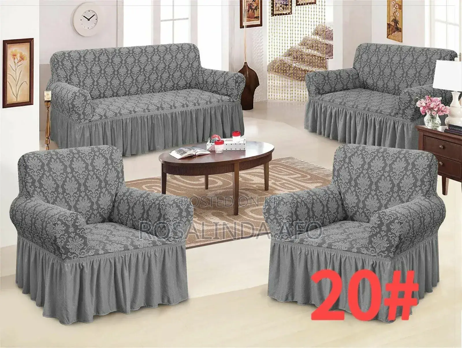 Nice Skirt Sofa Cover Set