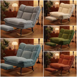 Reclinable Rocking Chair With Retractable Leg Rest