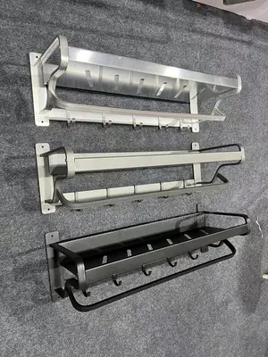 Wall-Mounted Kitchen/Bathroom Racks_towel Bar,Shelves Plus Hooks.