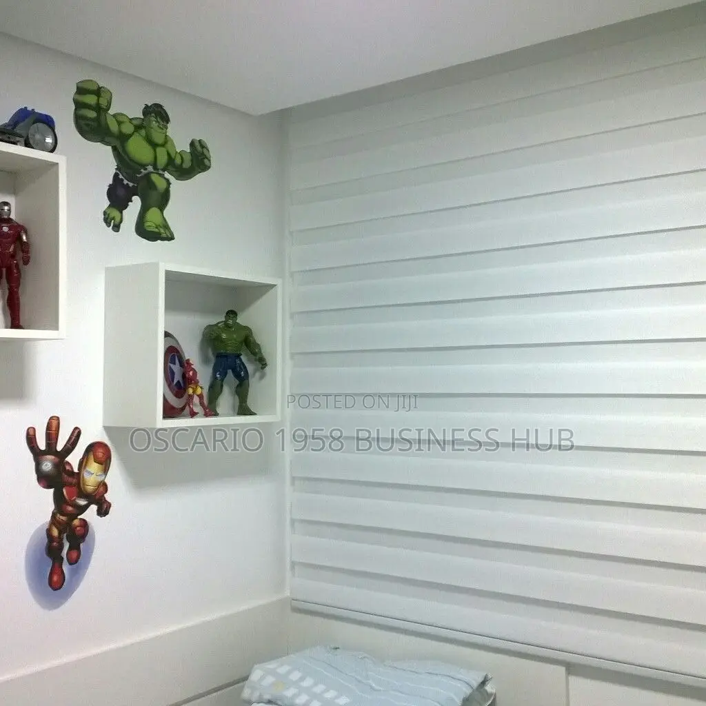 Honeycomb Harmony Modern Window Zebra Curtain Blinds 