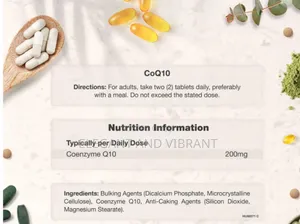 Coq10 Coenzyme Q10 200 Mg | 120 Tablets