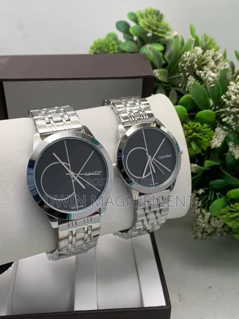 Pair of Calvin Klein Swiss-Made Quartz Wristwatches