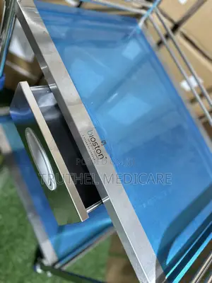 Stainless Medicine Trolley(2 Steps With Drawer)