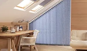 Chocolate Symphony Modern Vertical Design Window Curtain Blinds 