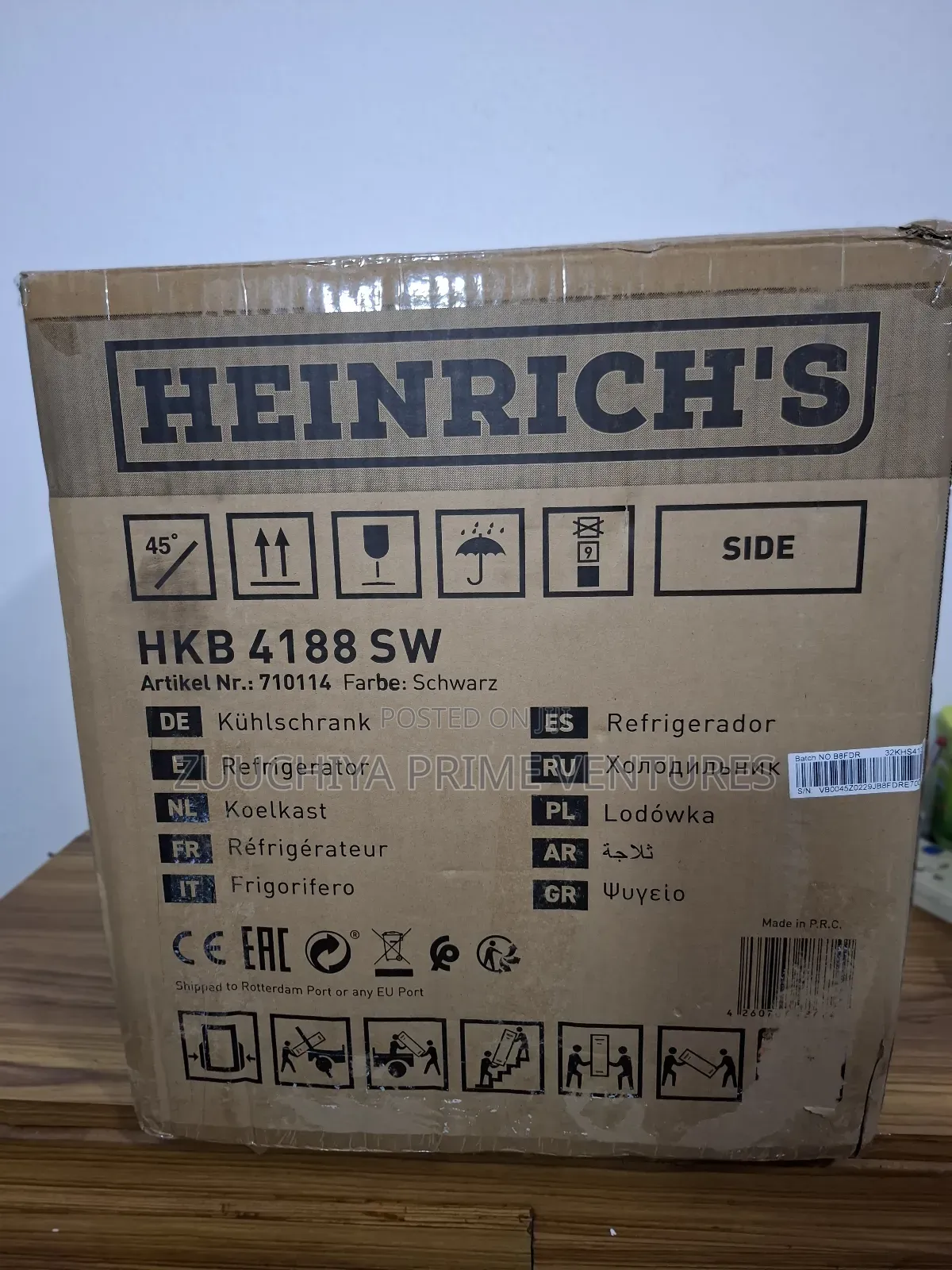 Heinrich's 45.L Mini Refregerator From Germany