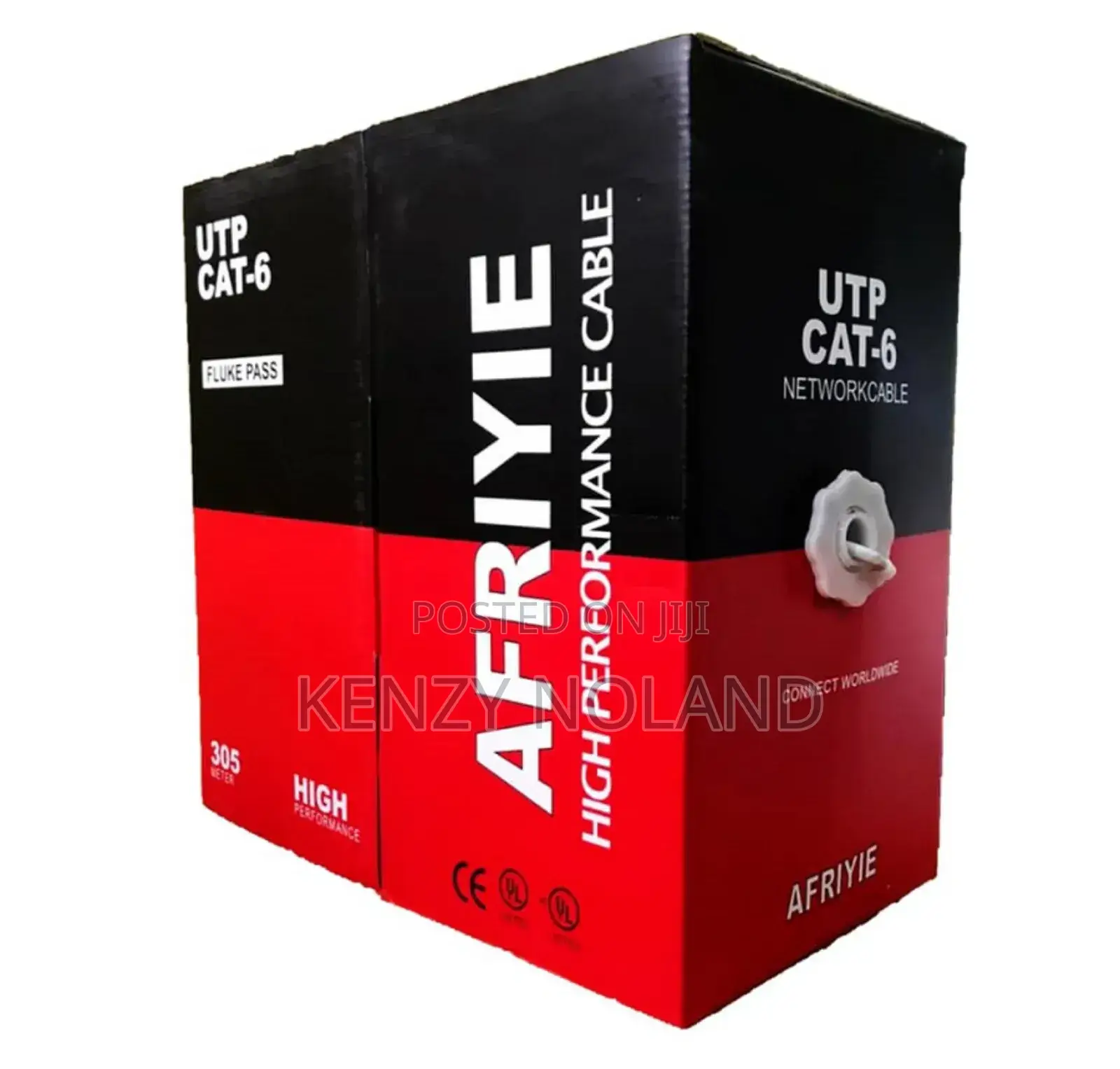 Cat6 Afriyie Cable 305m | Fluke Test Passed Solid 550mhz (Utp)