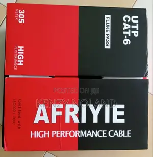 Cat6 Afriyie Cable 305m | Fluke Test Passed Solid 550mhz (Utp)
