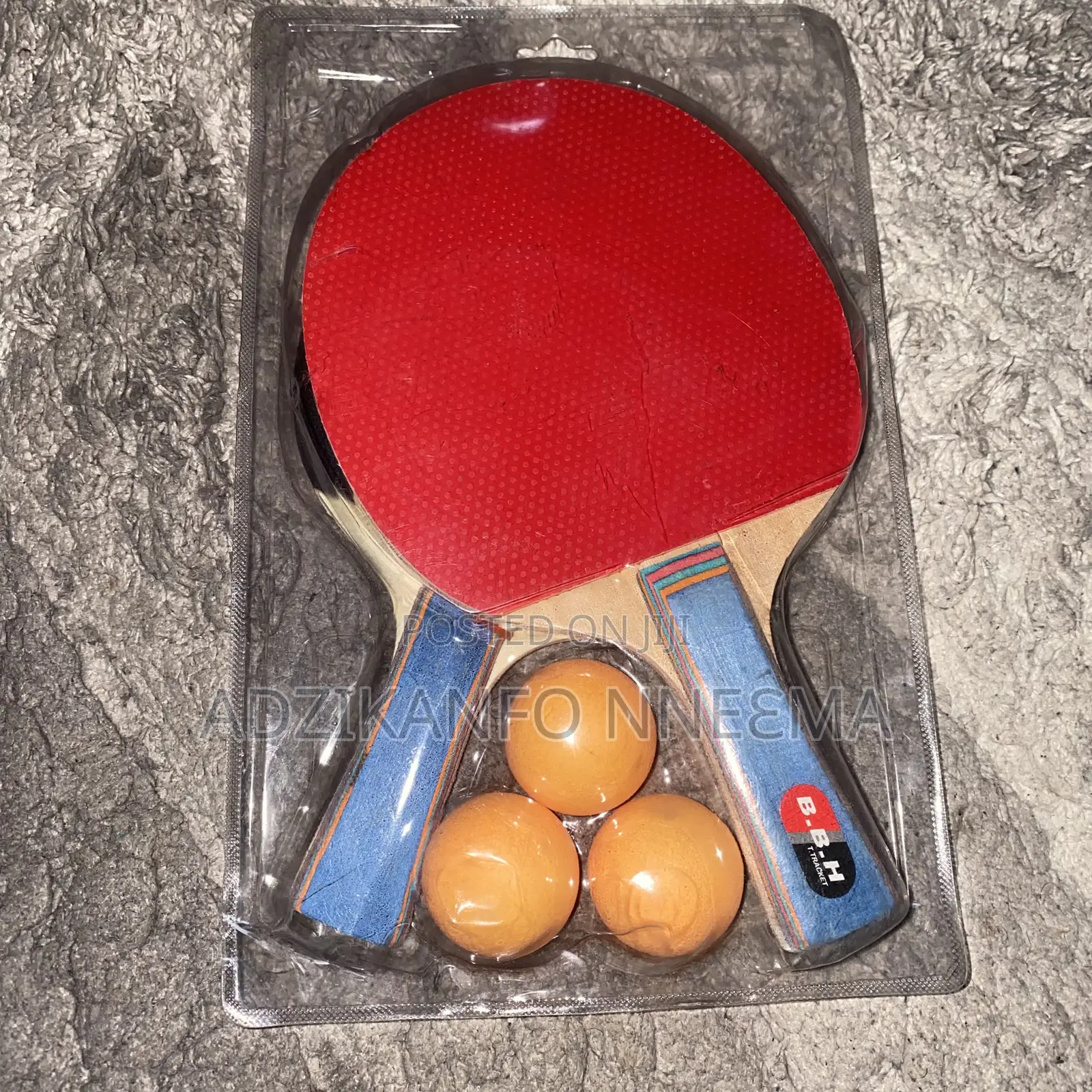 Table Tennis Rackets (Pair) With 3 Balls