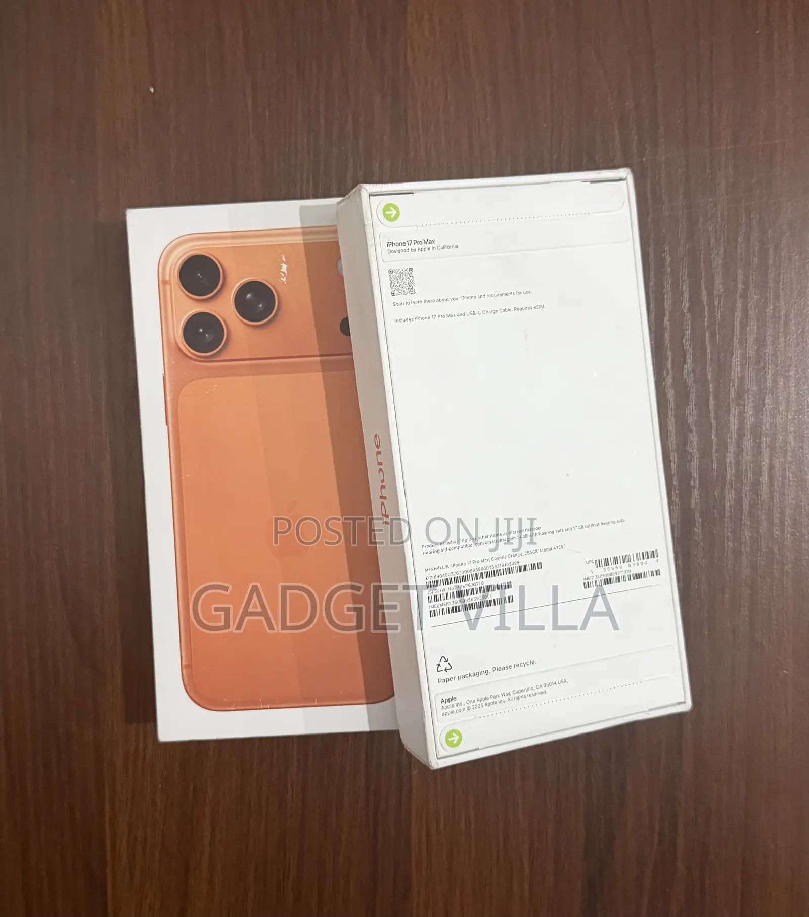 New Apple iPhone 17 Pro Max 256 GB Orange